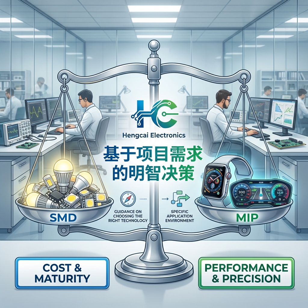 SMD vs. MIP封装技术深度解析：核心差异、材料特性与工程选择要素