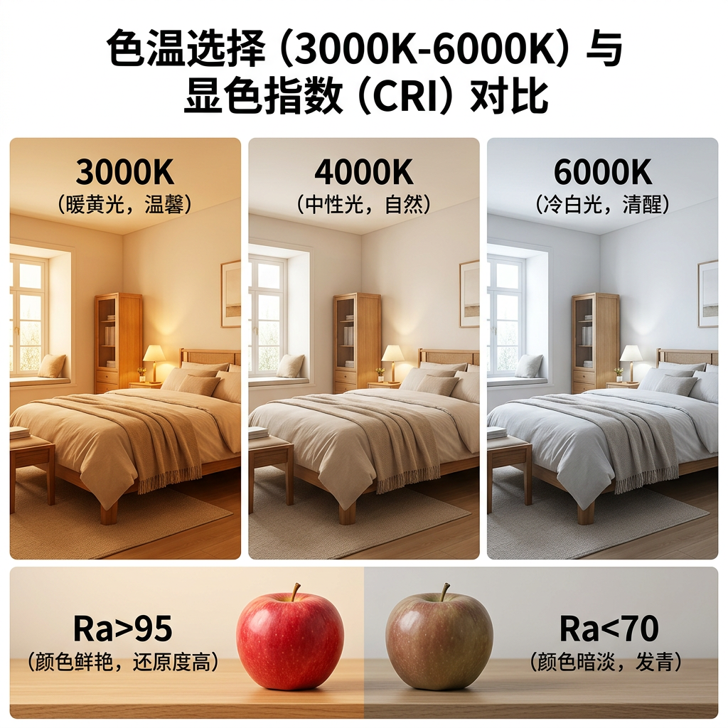 灯光分类指南：2026年4大核心类型、LED选购与应用详解