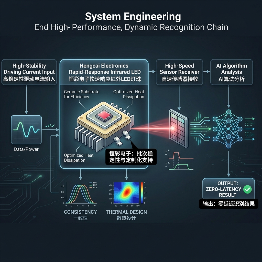 快速响应红外LED灯珠动态识别：原理、应用、选型与采购深度解析，助您提升系统精度与效率