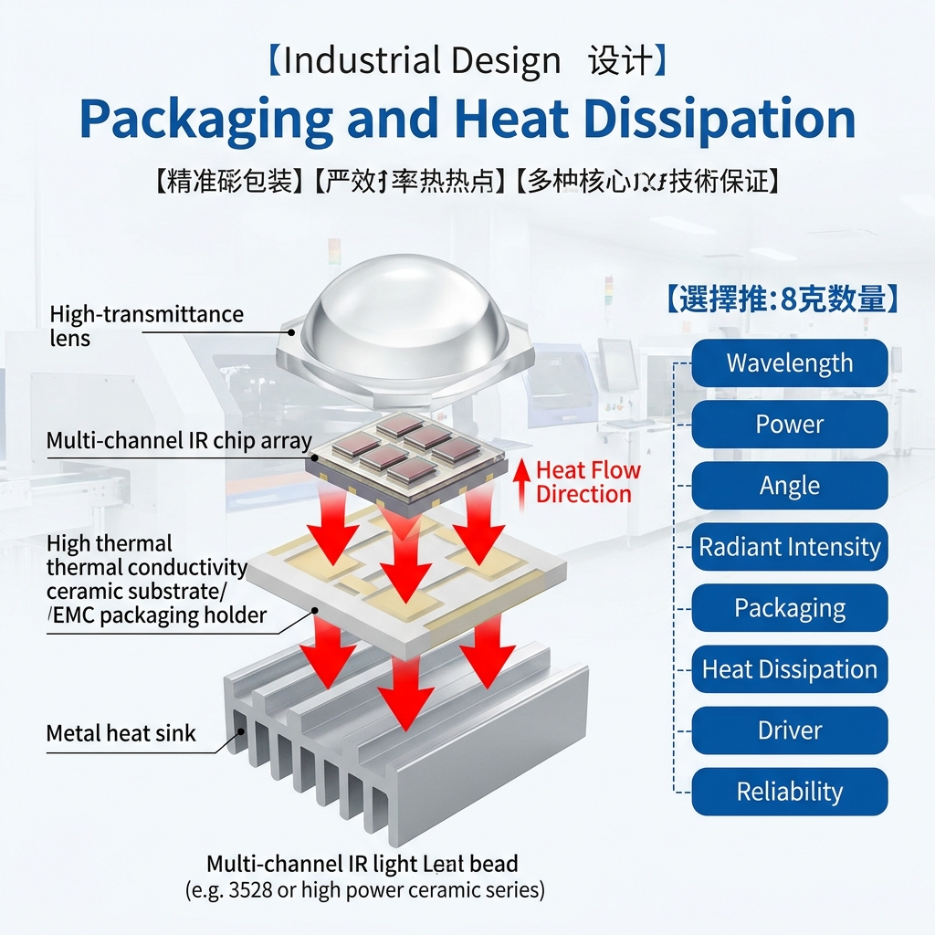 多路红外补光灯珠：原理、选型、应用与采购要点，夜视系统升级必读
