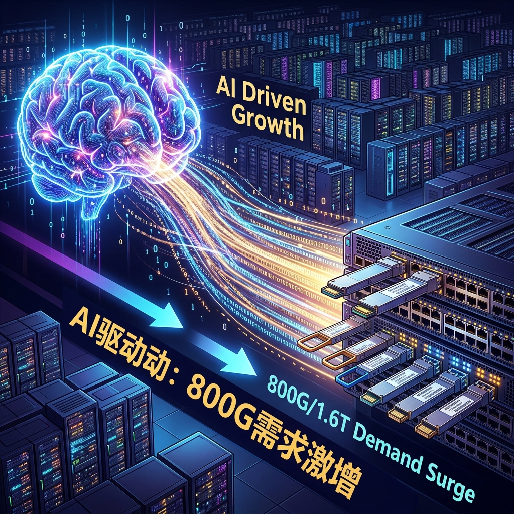 AI算力大爆发如何驱动800G和1.6T光模块需求激增