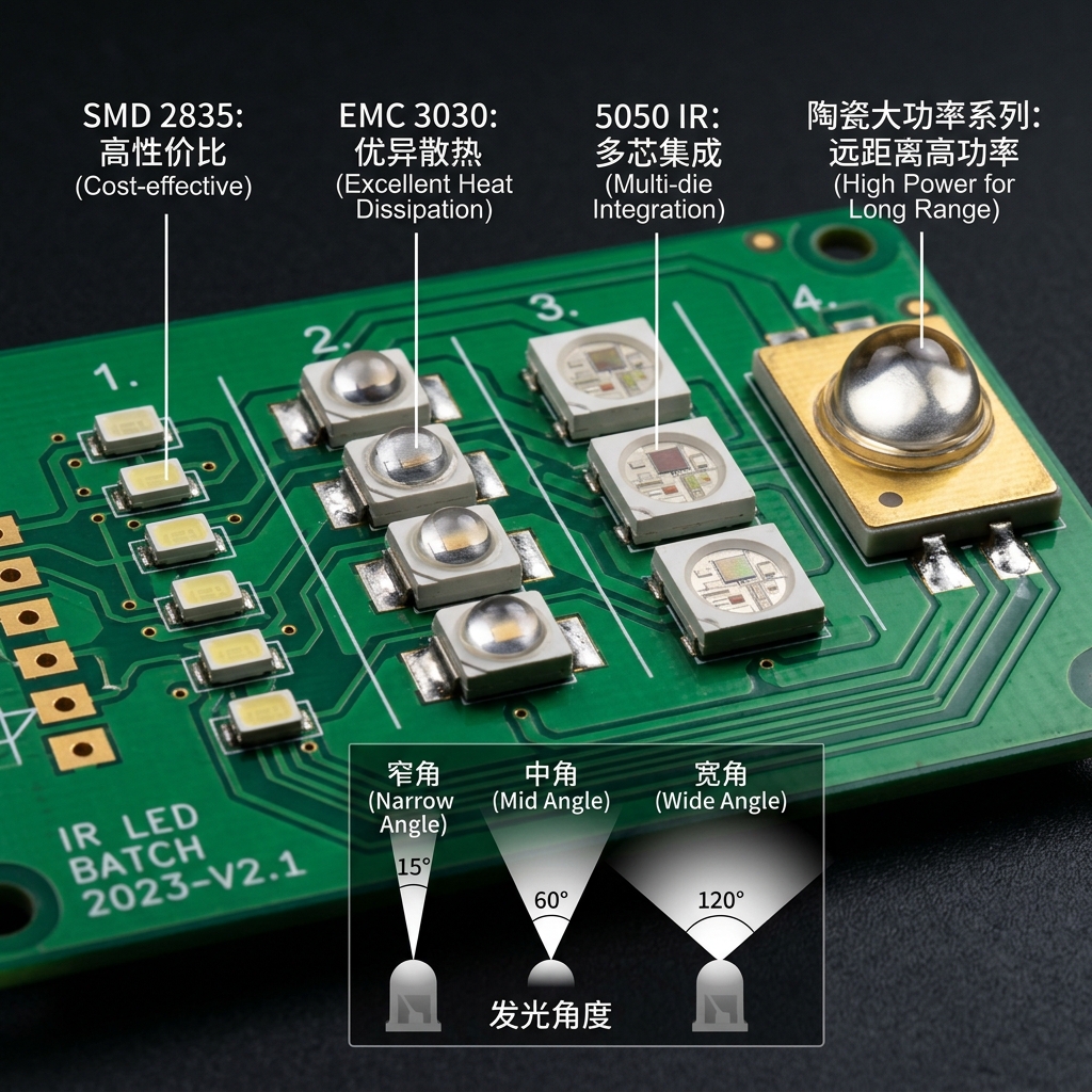 远距离红外补光考勤机灯珠怎么选？850nm/940nm区别、参数解析，提升人脸识别性能与厂家建议