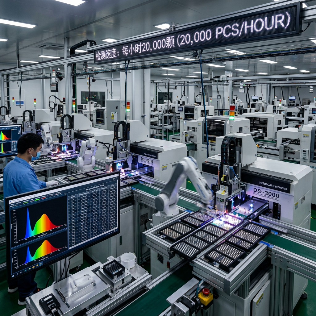 LED分光机工作原理：详解LED筛选大师，确保色彩亮度电压一致性与高效生产