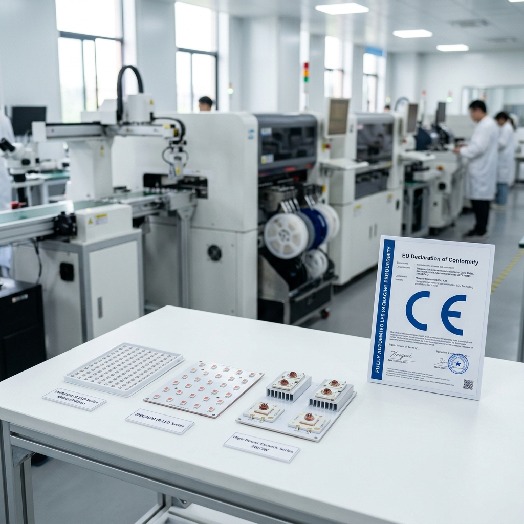 CE认证人脸识别红外LED灯珠：选型、认证、850nm与940nm区别全解析