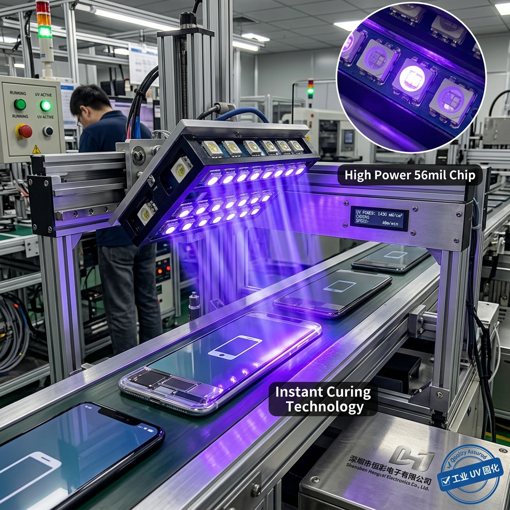 5050陶瓷单晶光鋐56mil紫光365nm灯珠：工业UV固化、精密检测硬核选购指南