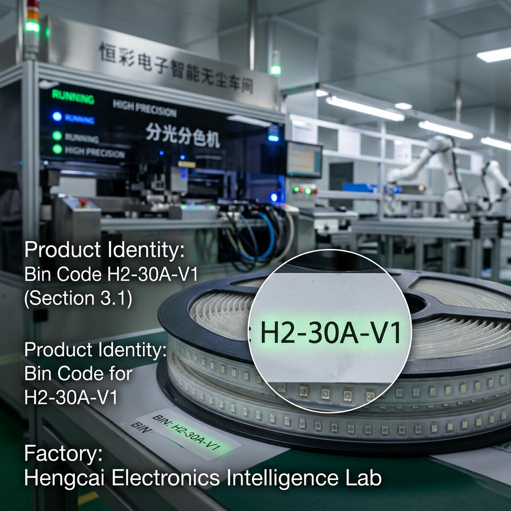 LED灯珠分光分色(Bin)深度解析：告别色差，确保光色一致性，提升照明品质的终极指南