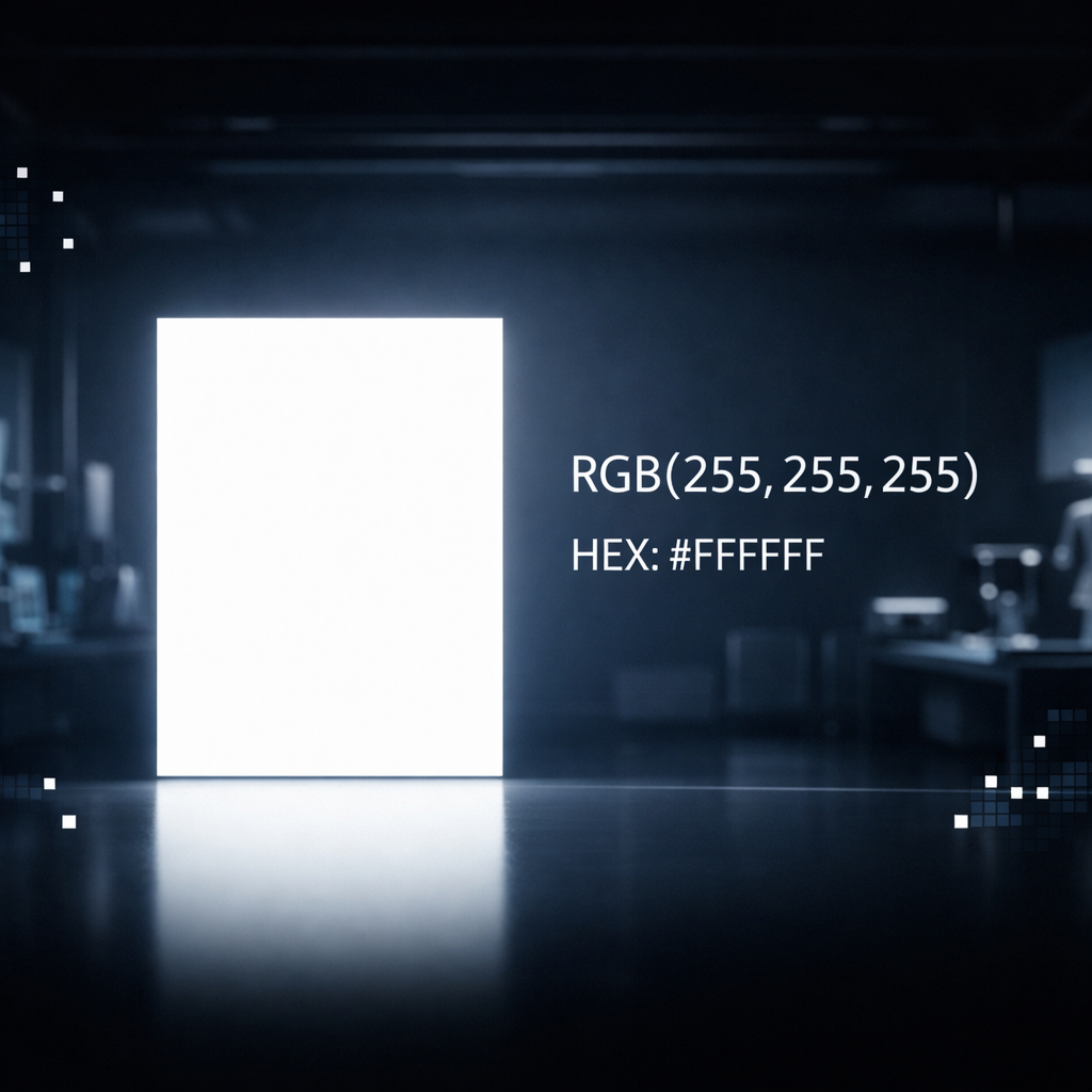 纯白的RGB值是多少？深度解析色彩原理、LED发光与应用指南
