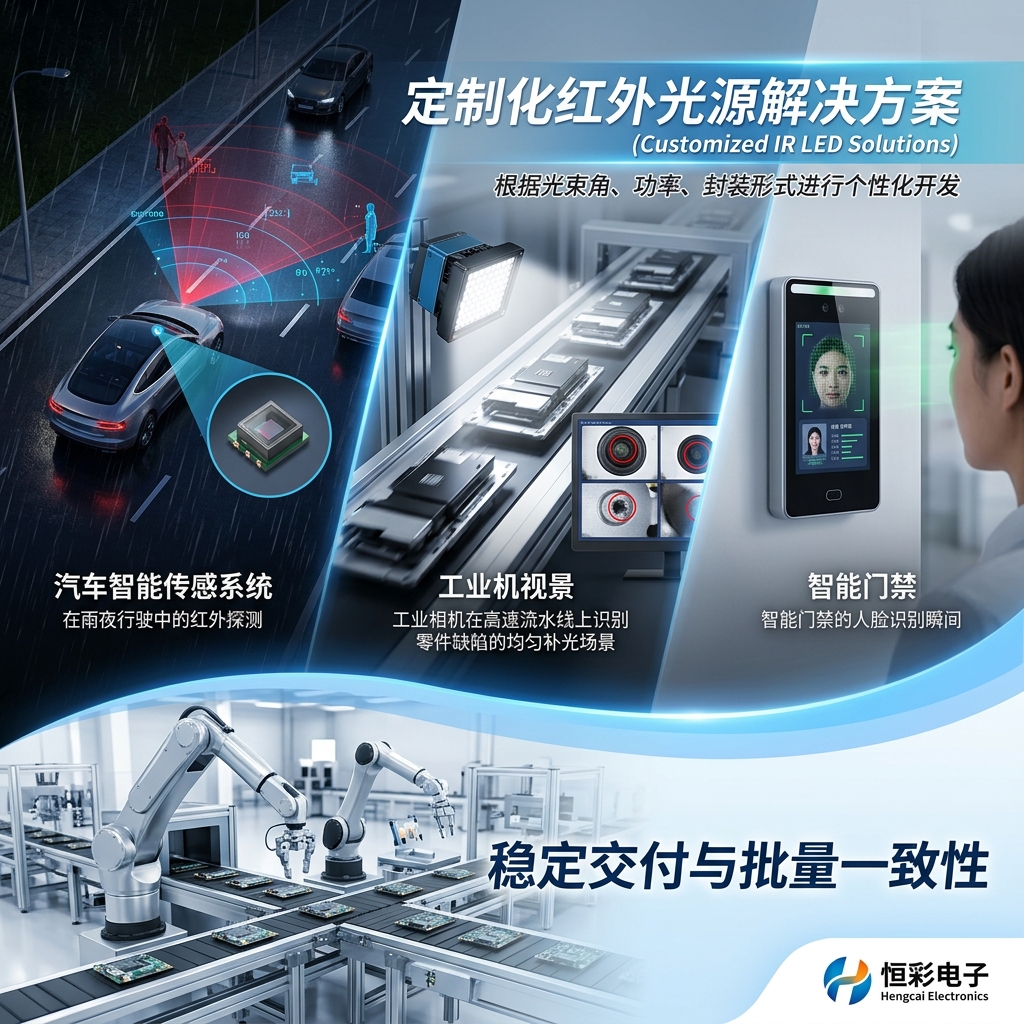 大功率阵列式红外灯珠怎么选？应用、参数、优势