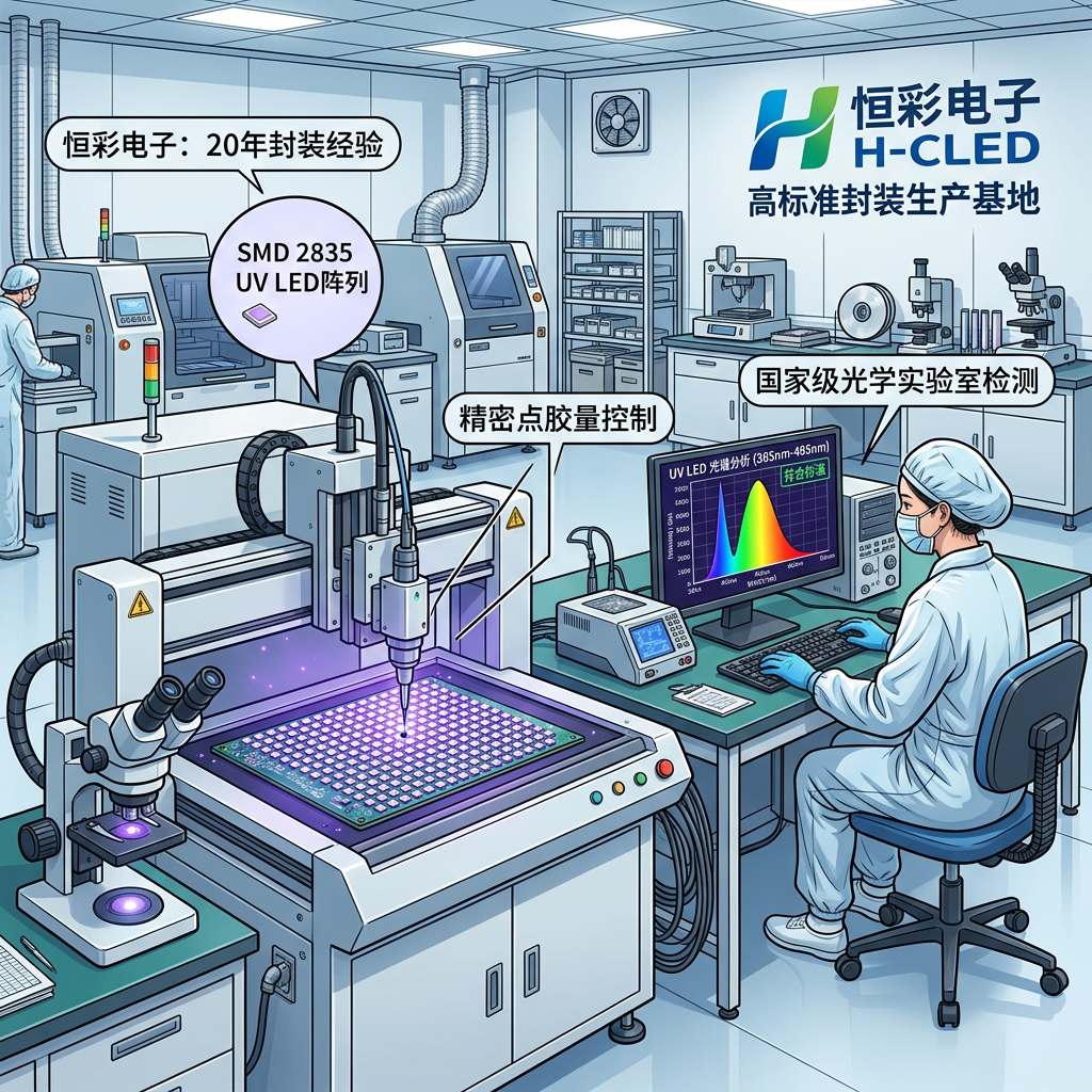 UV LED灯珠点UV涂层后发蓝光原因揭秘：技术解析、安全与解决方案