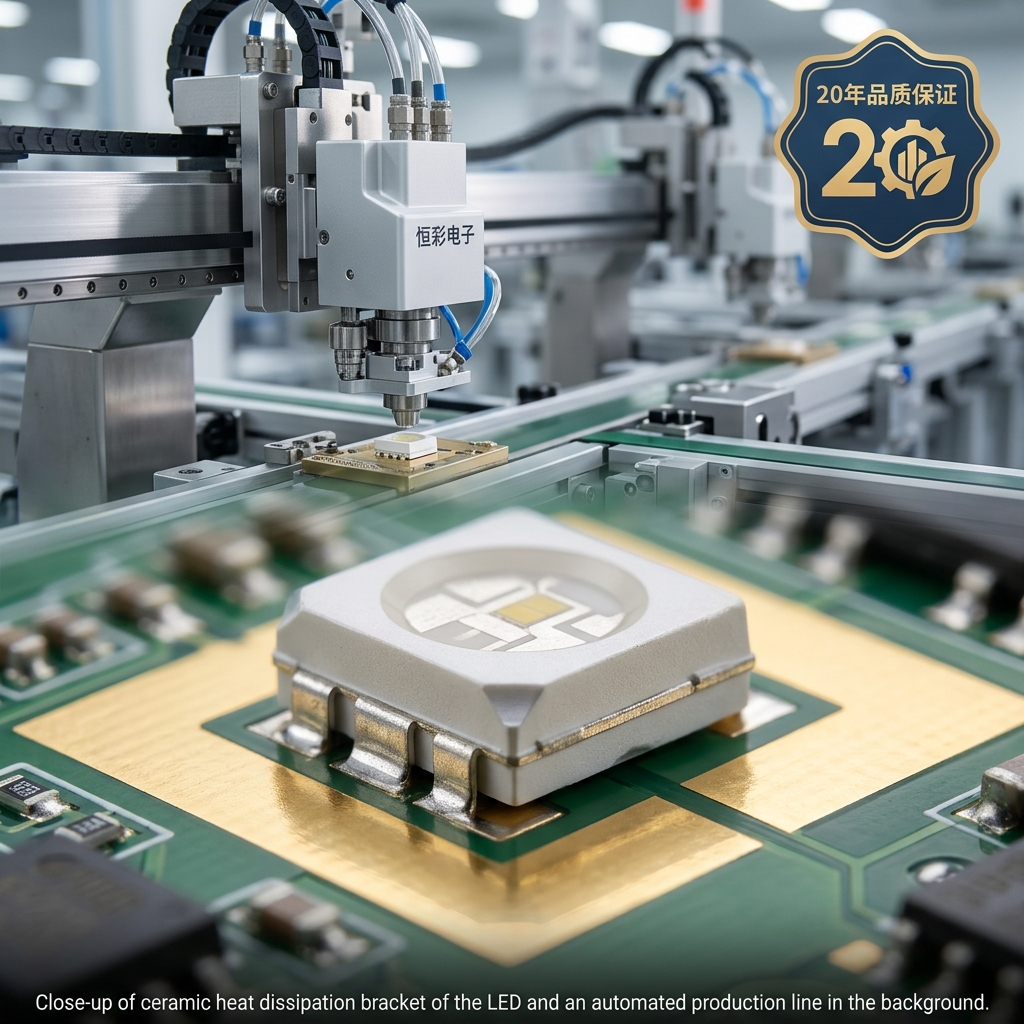 5050紫光395-400nm灯珠：核心参数、UV固化与防伪应用及选型指南，恒彩电子专家解读