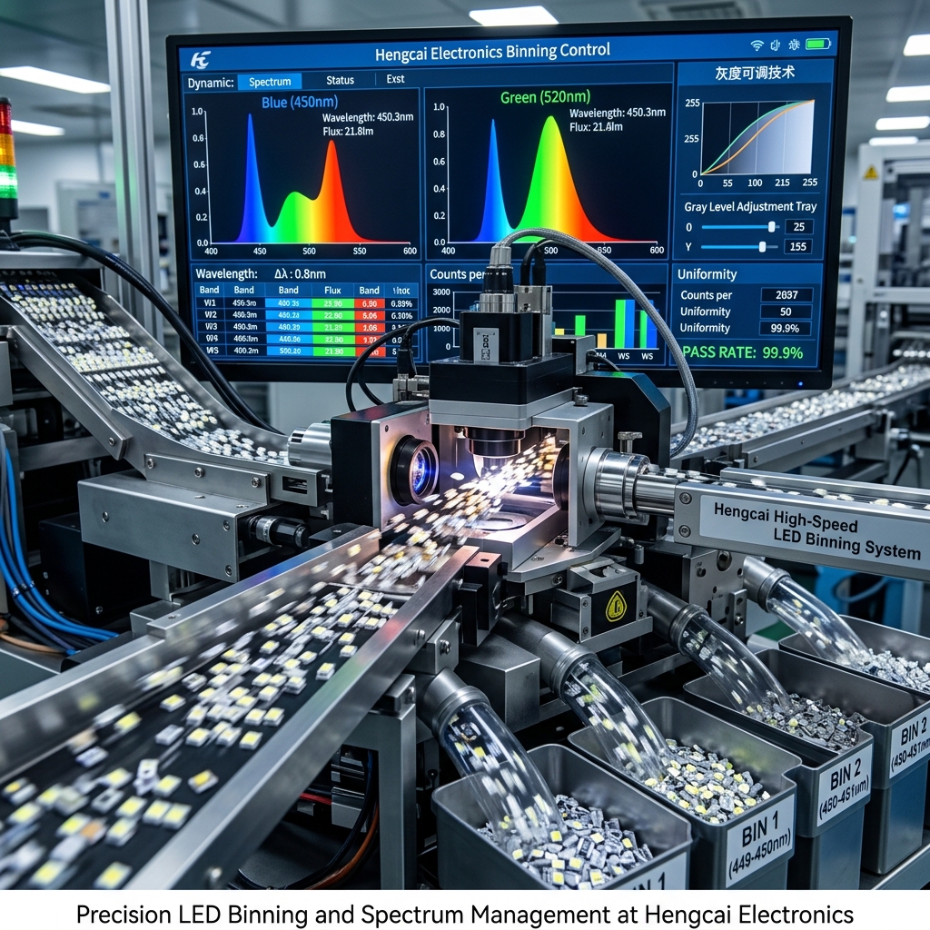 色值与色号有什么区别？恒彩电子1分钟秒懂指南，掌握LED灯珠色彩标准与应用