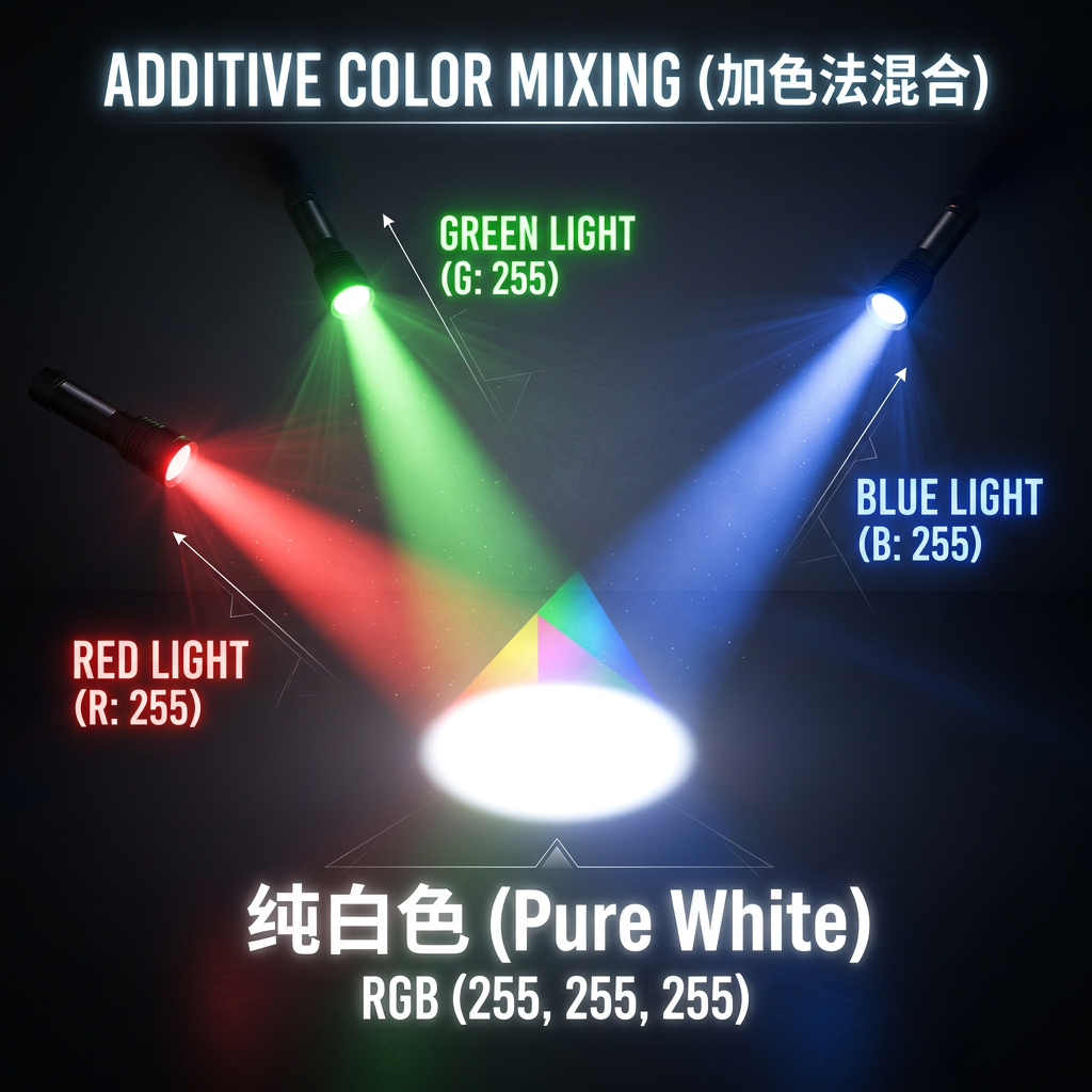 RGB 255, 255, 255：解锁纯白色奥秘，LED色彩原理与应用深度指南