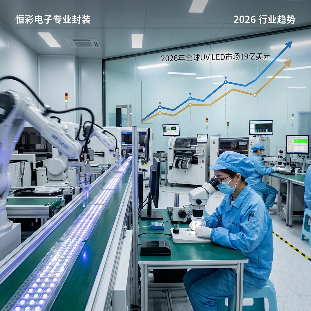 陶瓷380-385nm紫外线LED灯珠：工业UV固化、机器视觉与荧光检测高效解决方案