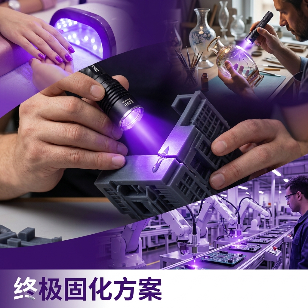 终极指南：5050陶瓷紫光395nm光固化手电筒紫外核心秘密，专业解析与选购技巧