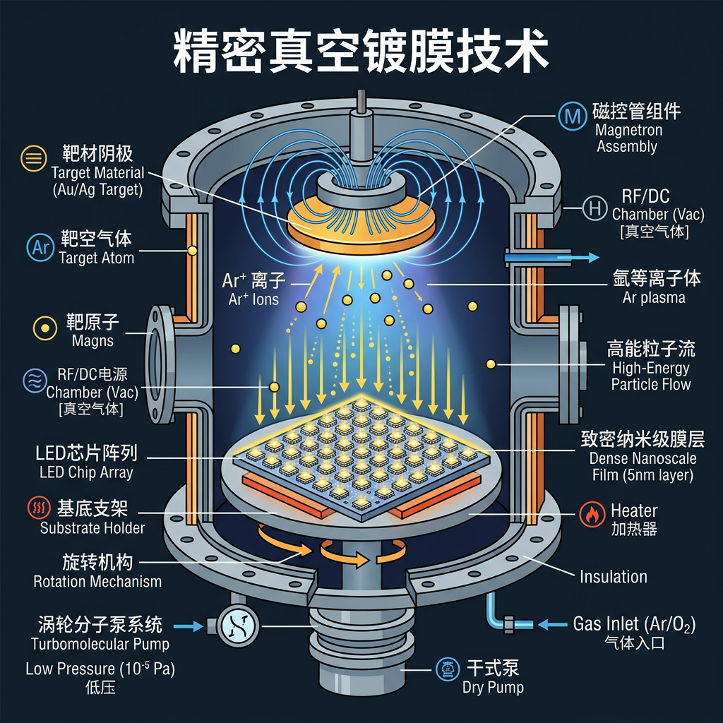 深度解析：LED灯珠镀膜与分光工艺，高品质选购与光效寿命提升指南