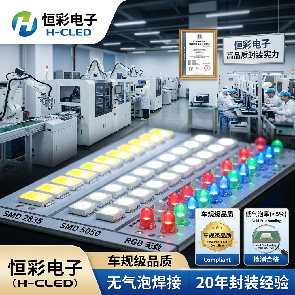 LED固晶制程深度解析：从核心工艺、材料选择到关键步骤，一文掌握LED封装技术与恒彩优势