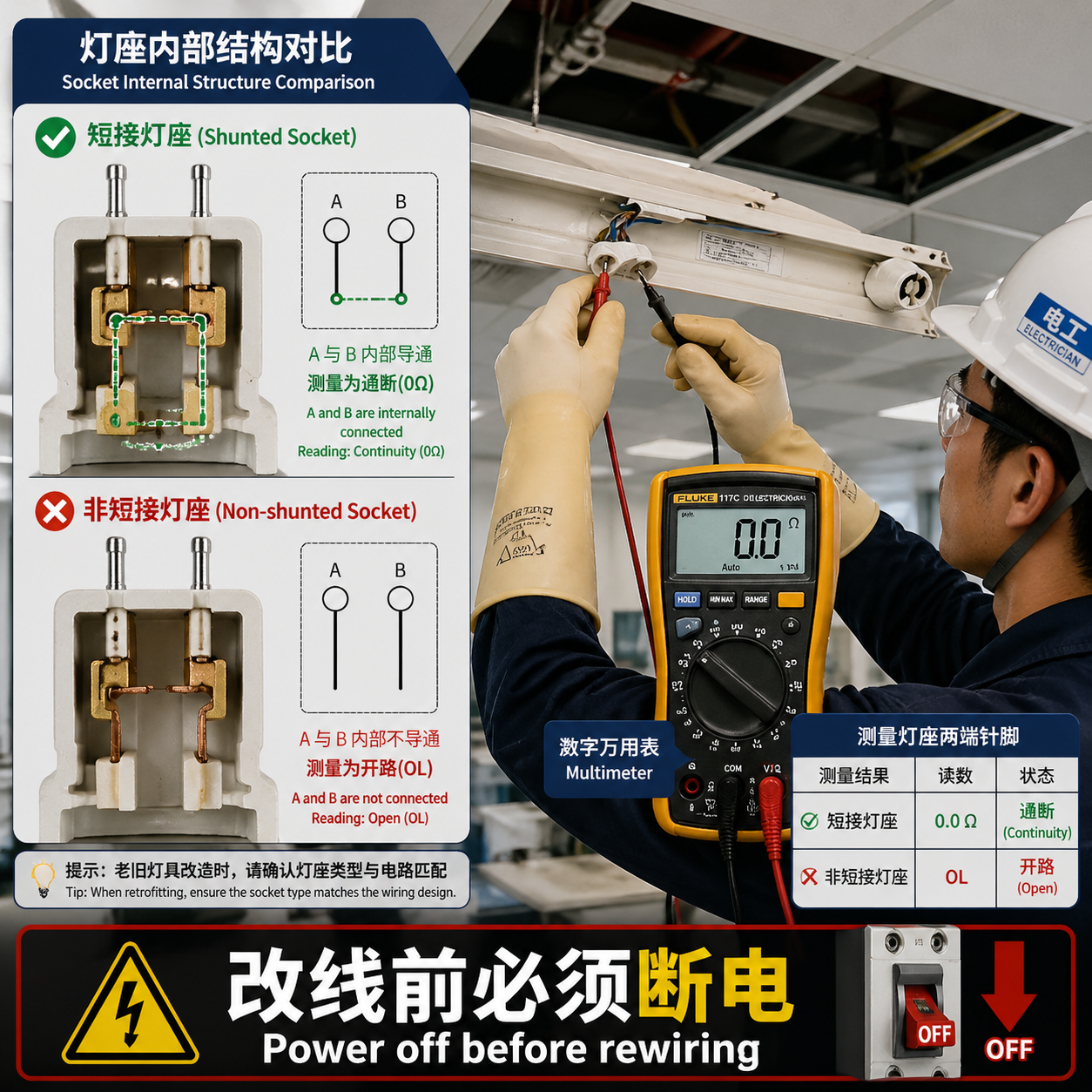 灯管单端多端如何判断区别？接线、改造与选型一次讲清