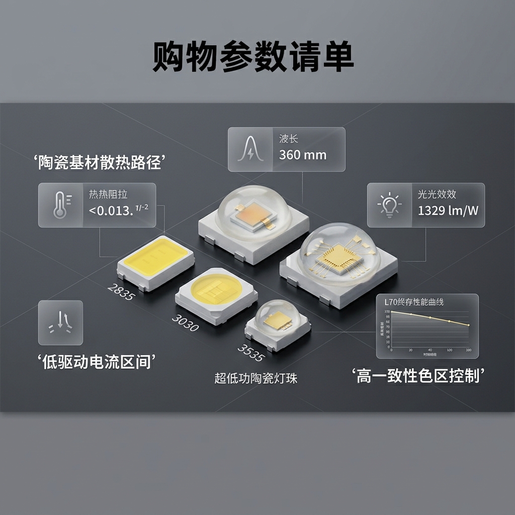超低功耗陶瓷灯珠：怎么选、适合哪些高稳定场景