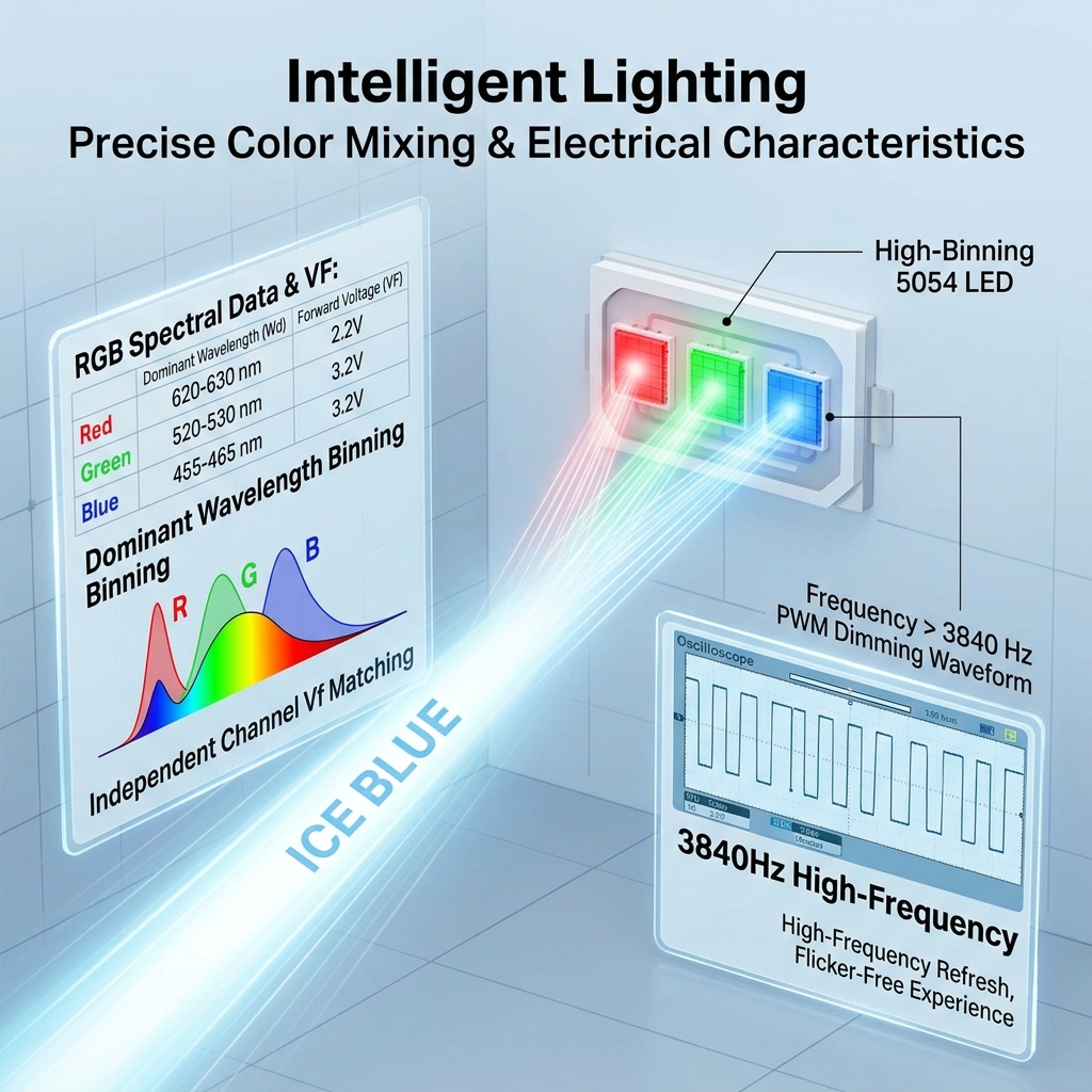 5054三色规格书深度解析：核心参数、封装工艺与热管理选型指南