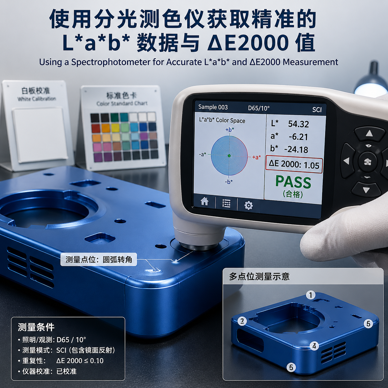 金属色差Delta怎么判断是否合格？ΔE标准、测量方法与控制要点