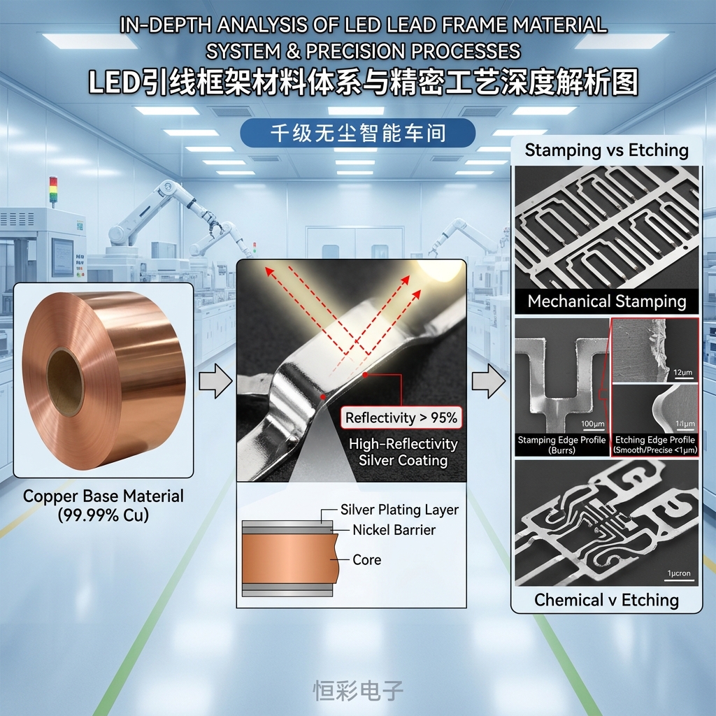 什么是led引线框架？一文看懂核心作用、材料工艺与2026市场趋势