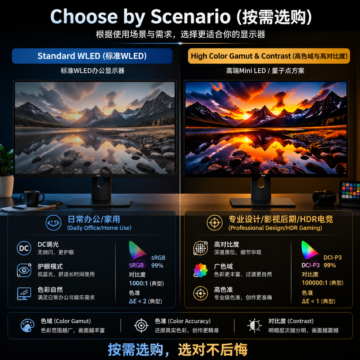 WLED背光与LED背光区别：先搞清分类，再谈画质