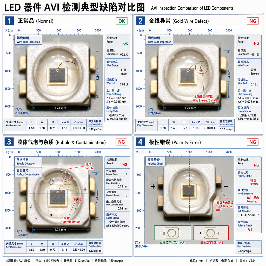 LED颗粒生产过程中的AVI工序是什么意思？