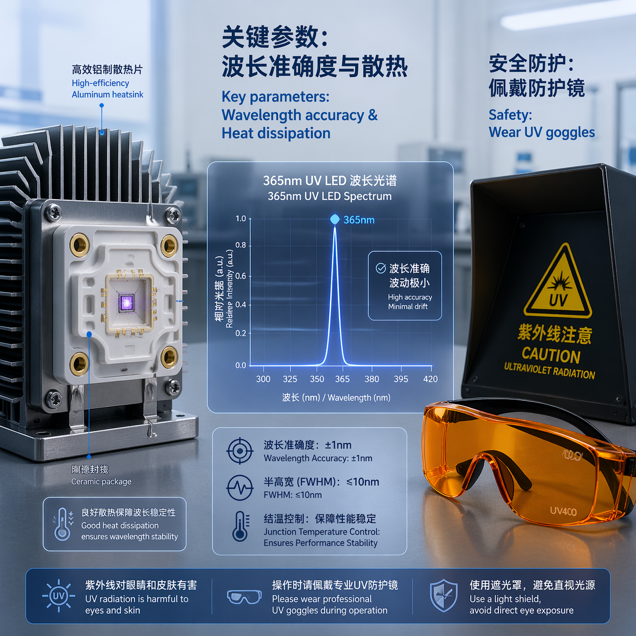 365nm紫外光是什么？用途、365nm与395nm区别及选型方法
