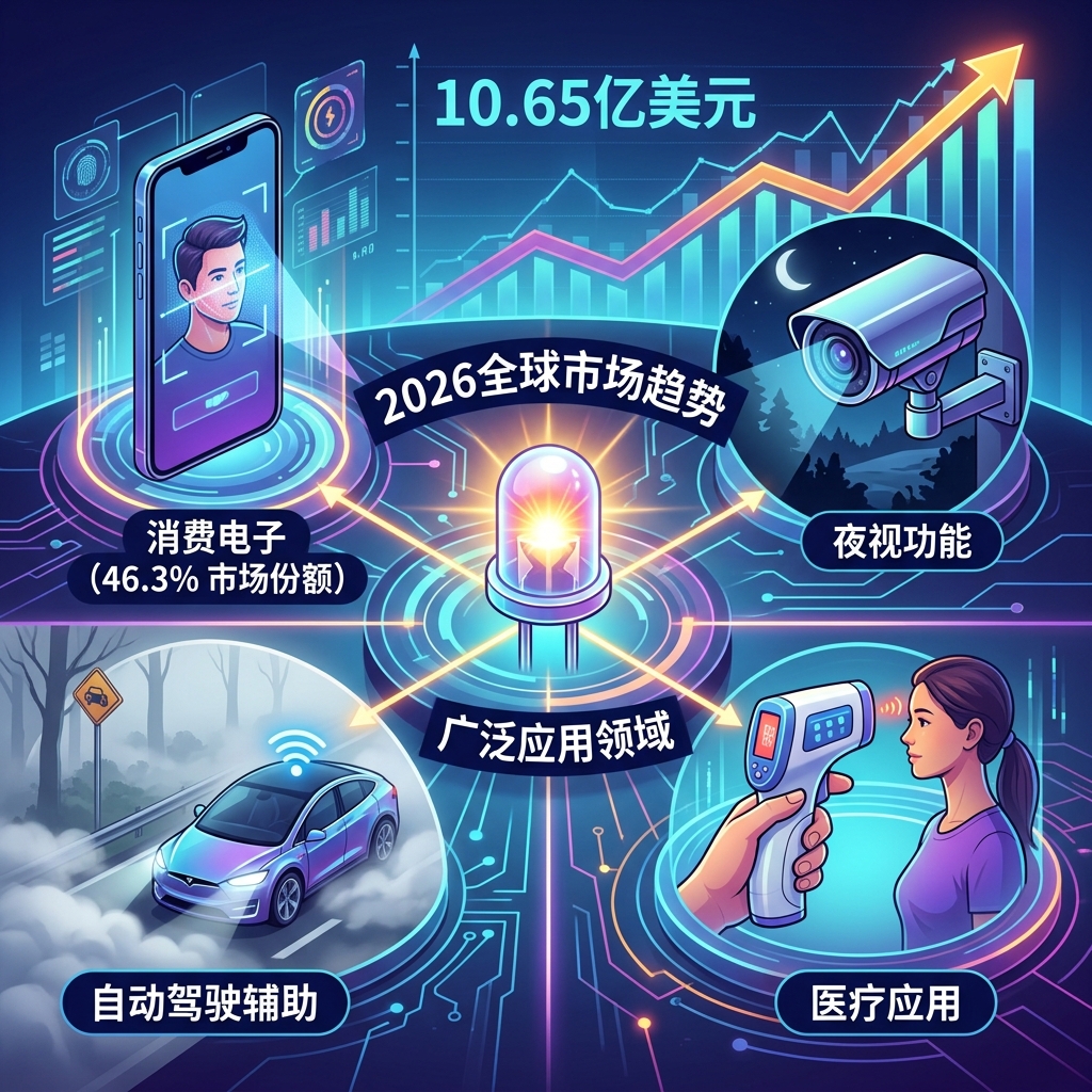 红外陶瓷灯珠：2026年全球市场趋势深度解析，卓越散热技术优势与广泛应用前景