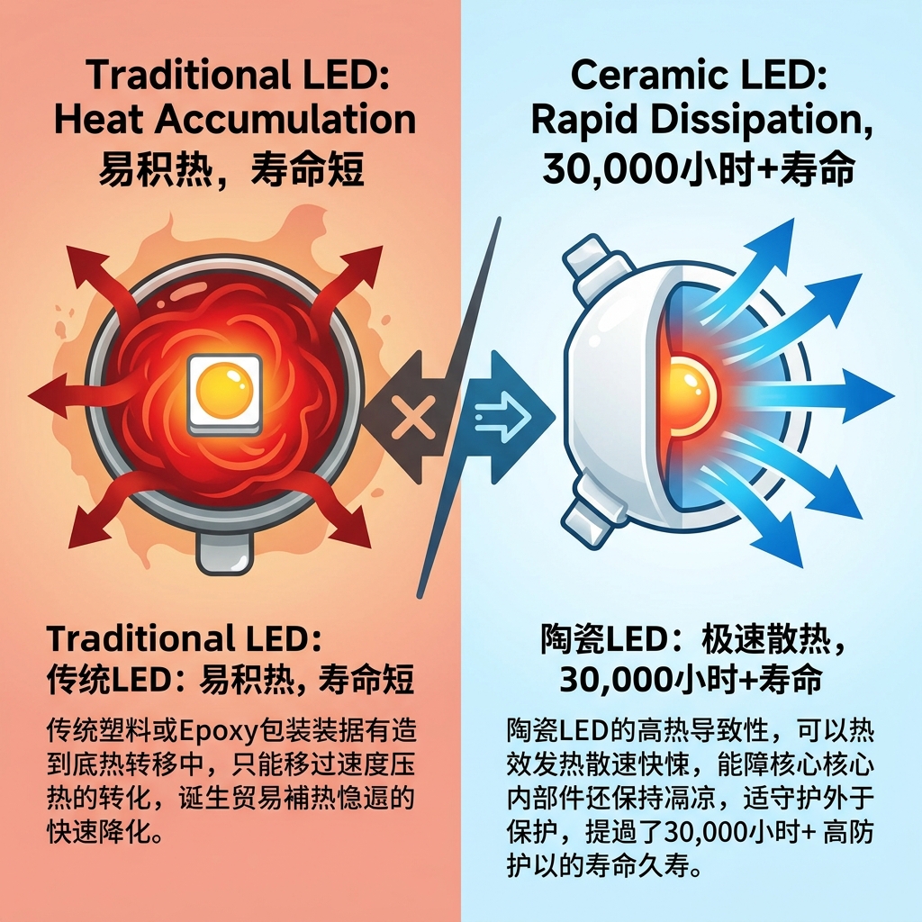 小功率陶瓷灯珠：优势、应用、选购指南