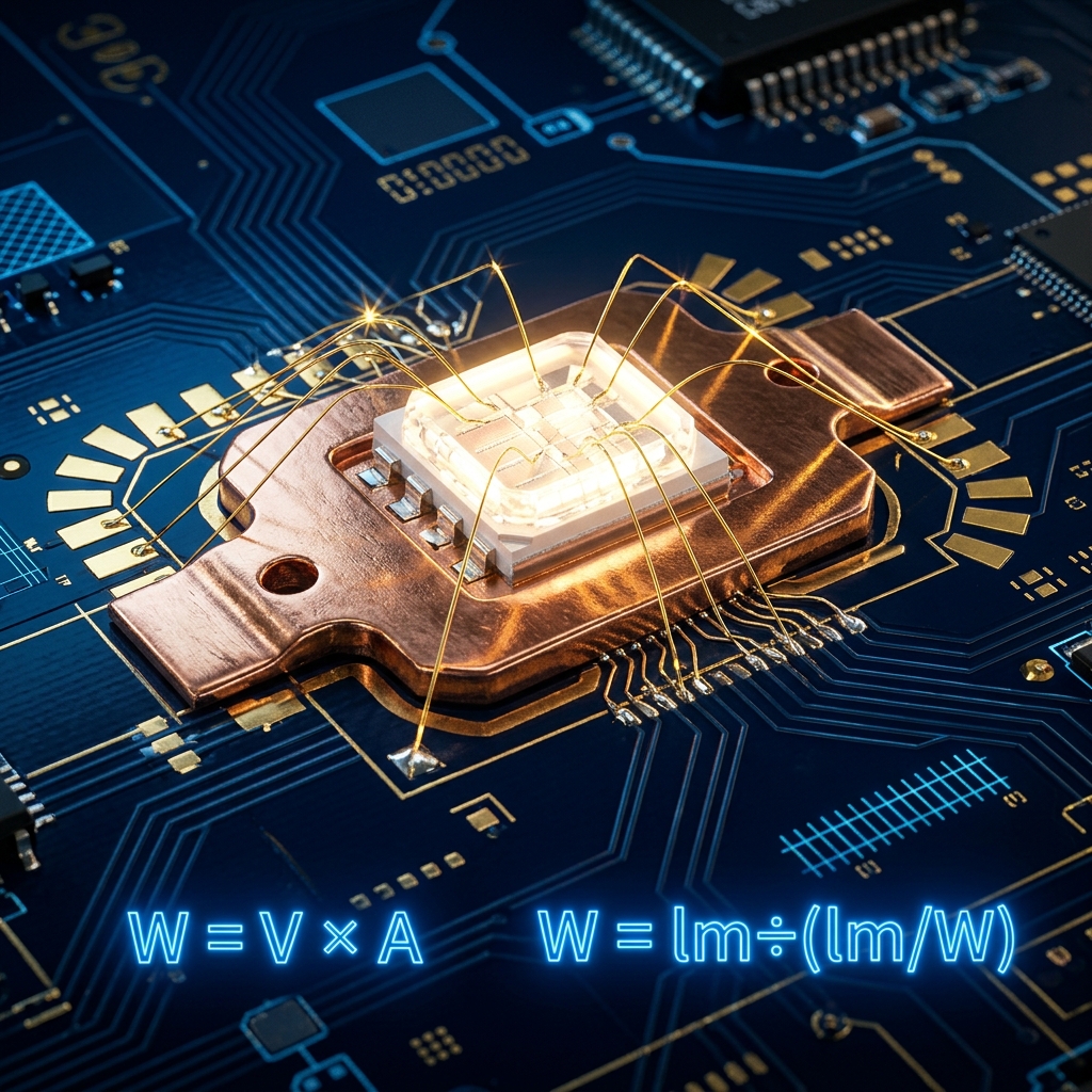 彻底弄懂LED功率：瓦数越大越亮？（附场景选购与参数对照表）