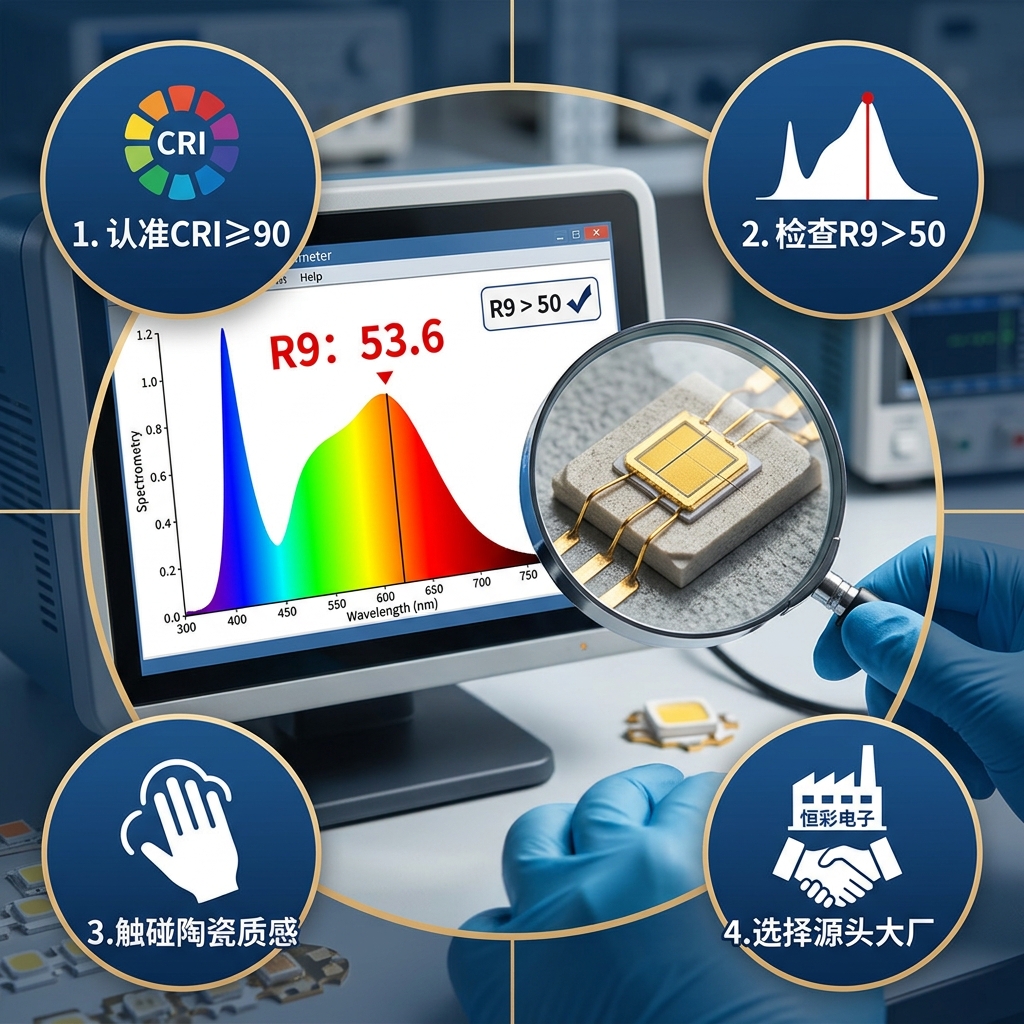 为什么高显指陶瓷灯珠是高端照明的首选？（附小白也能看懂的选型指南）