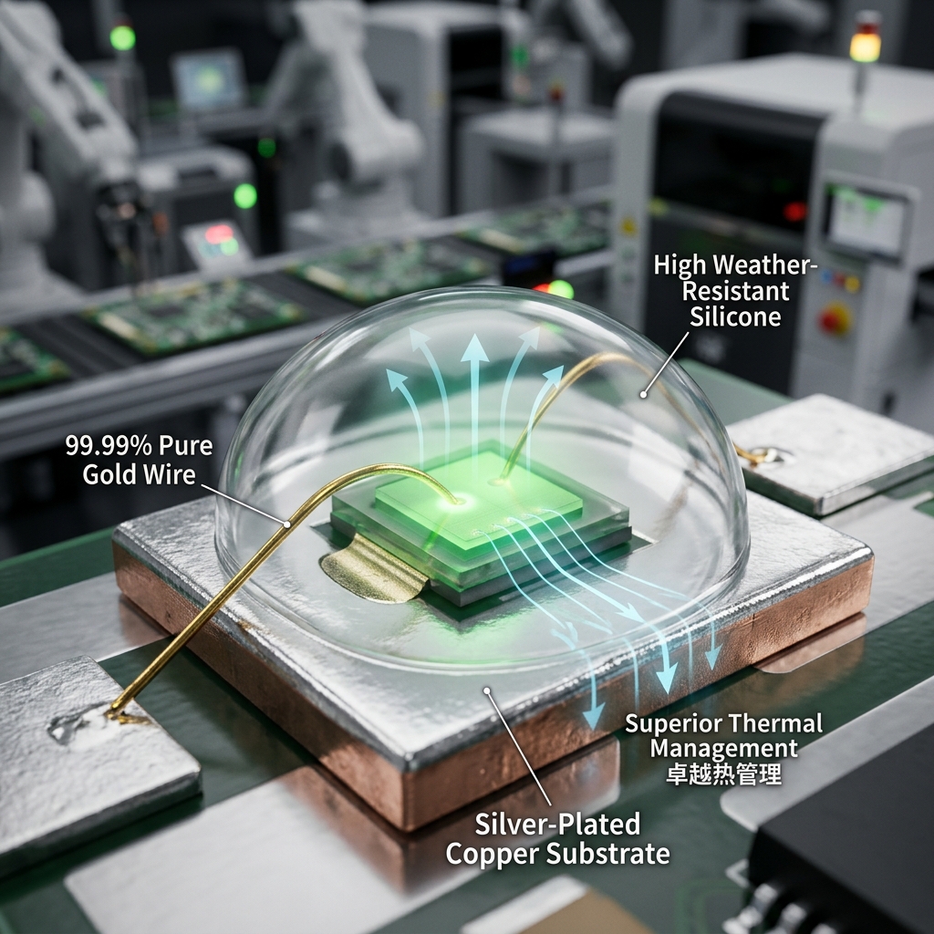 绿LED灯材料深度解析：攻克“绿缺口”与2026最新技术突破