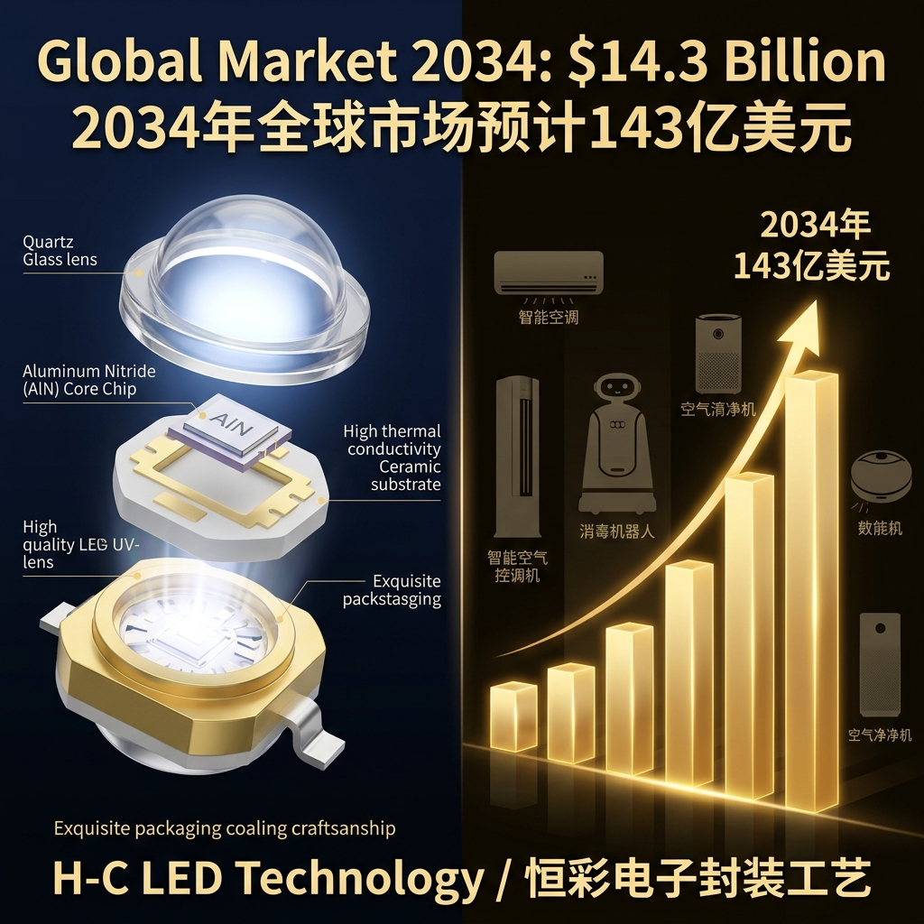 UV-C全称、杀菌原理、LED应用：一文秒懂紫外线C波段与市场前景深度解析