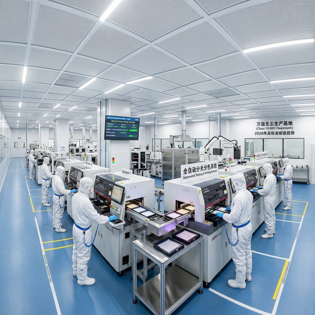 高端LED封装车间全解析：从死灯痛点到2026年高良率生产标准