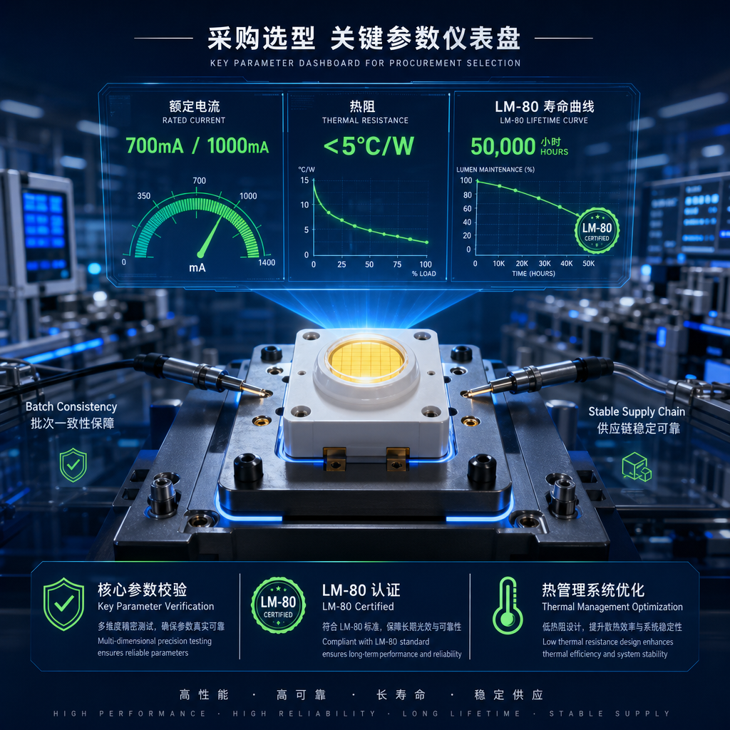 高电流陶瓷灯珠怎么选？看懂参数、应用与采购避坑