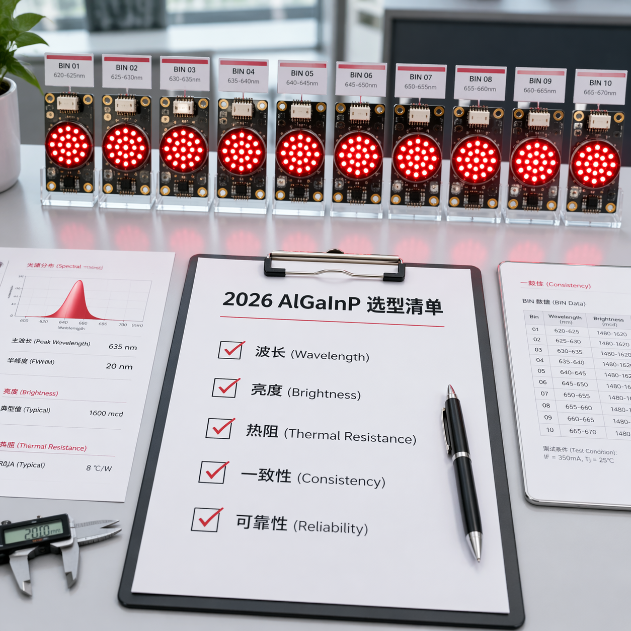 2026 AlGaInP LED指南：应用、选型与关键参数