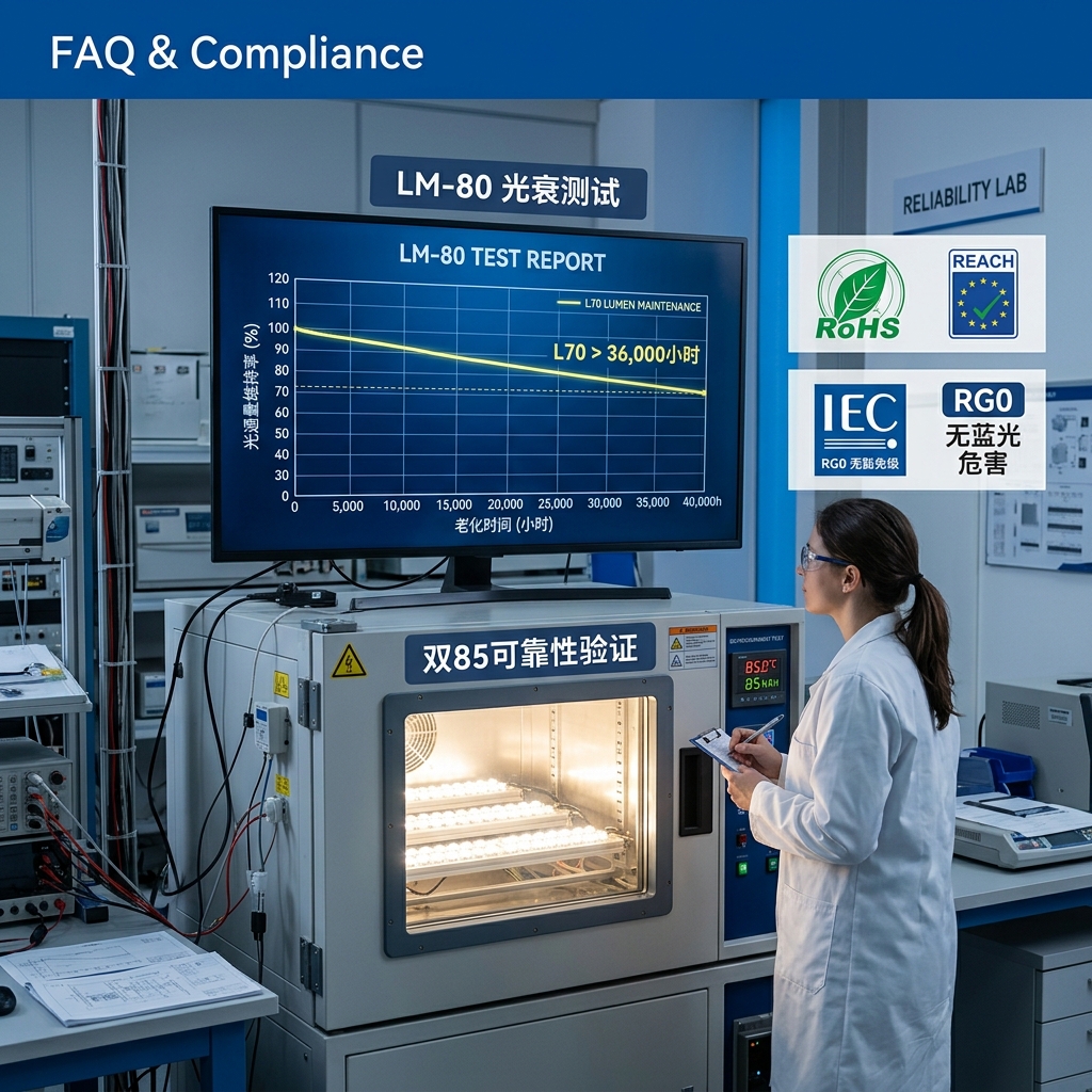 拒绝光衰与色差：专业白光LED光源厂家的核心采购与验厂指南