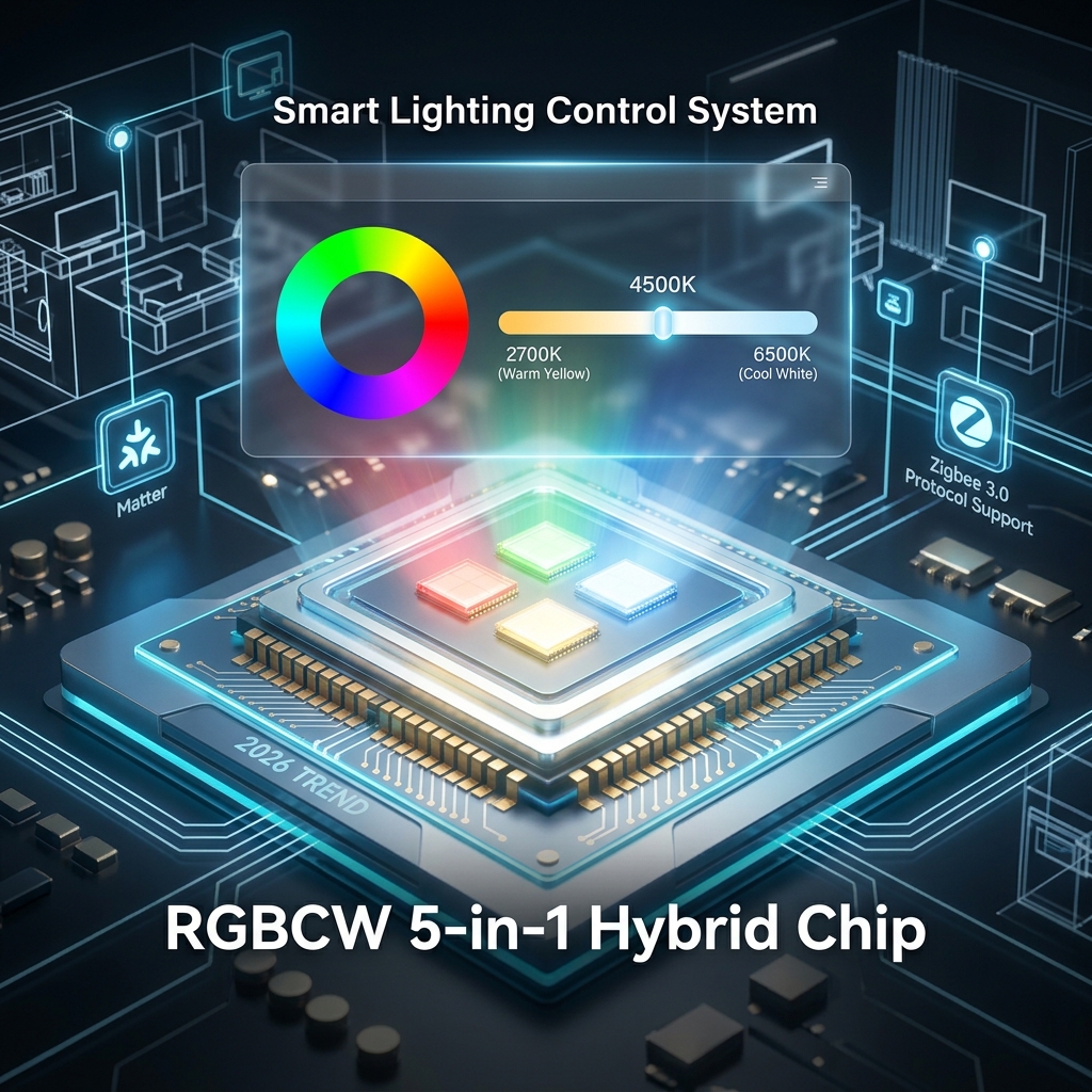 RGB灯和CCT灯的核心区别与2026年场景选购指南