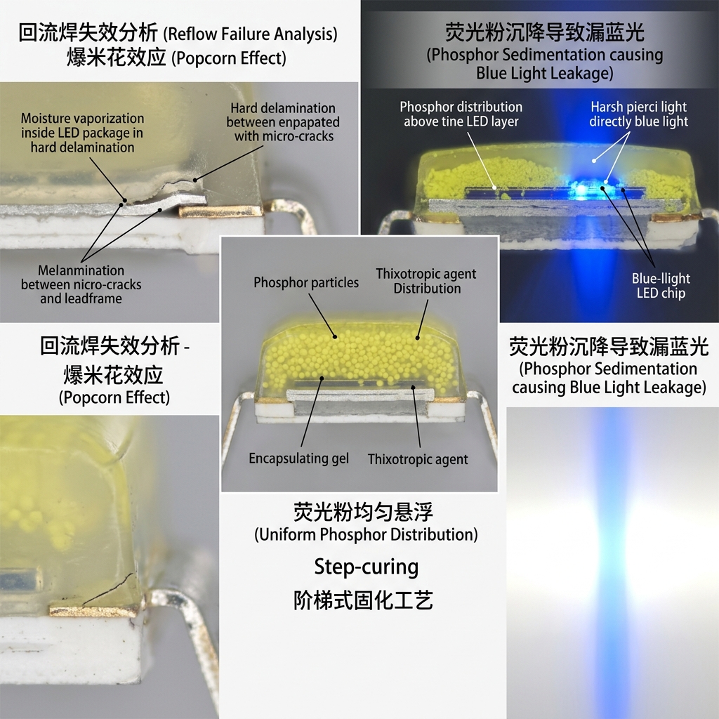 彻底搞懂LED封装胶的原理：从材料结构、热传导到失效分析