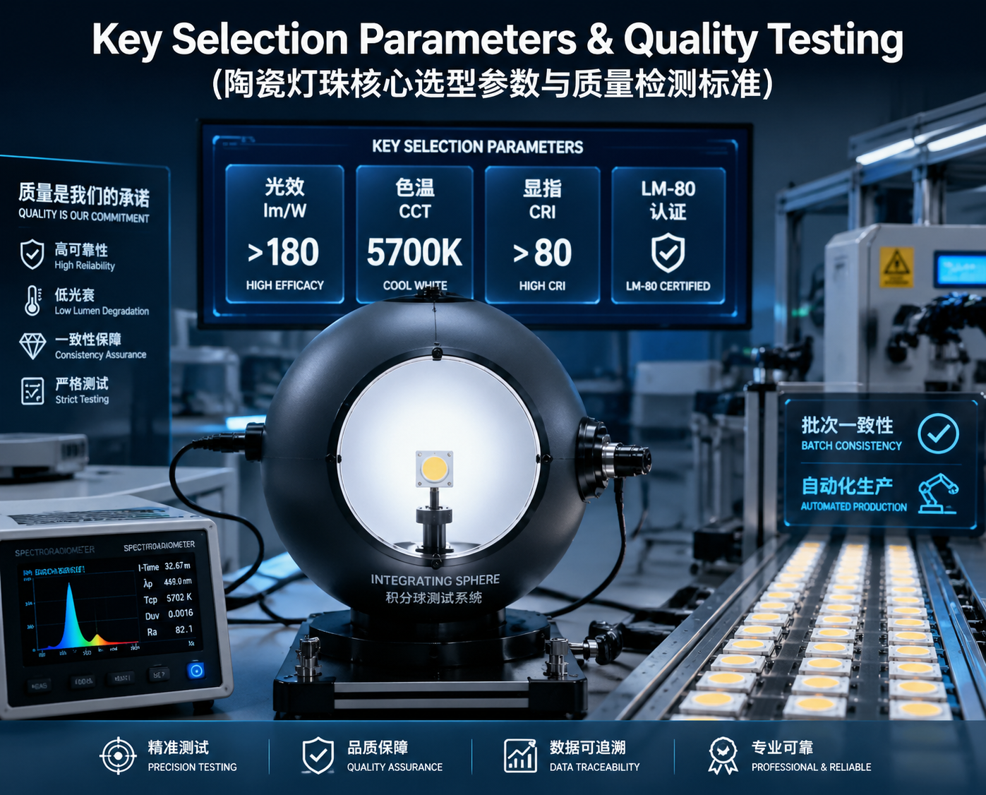 工矿照明陶瓷灯珠怎么选：优势、参数、应用与质量判断