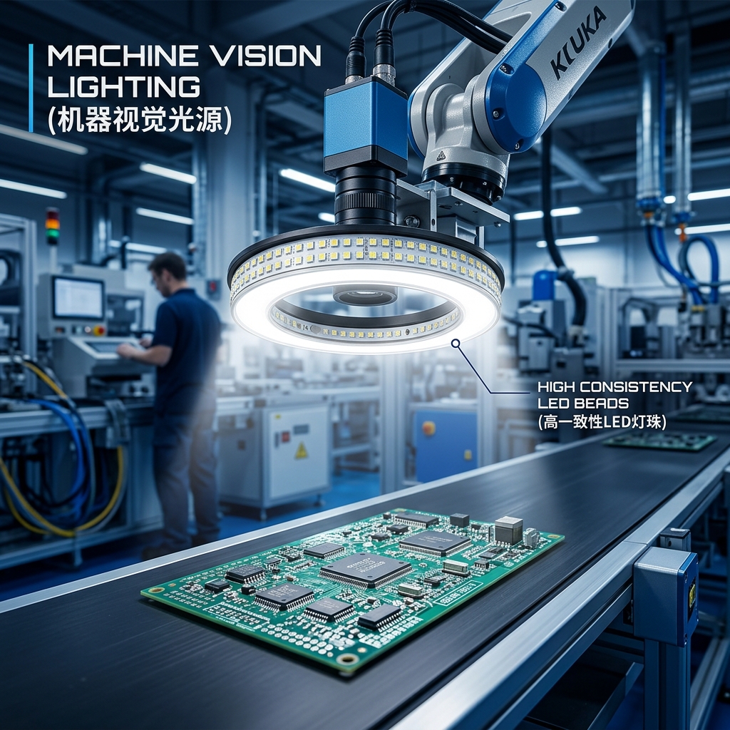 led灯珠机器人深度解析：机器视觉与自动化设备光源高效应用、选型及采购指南