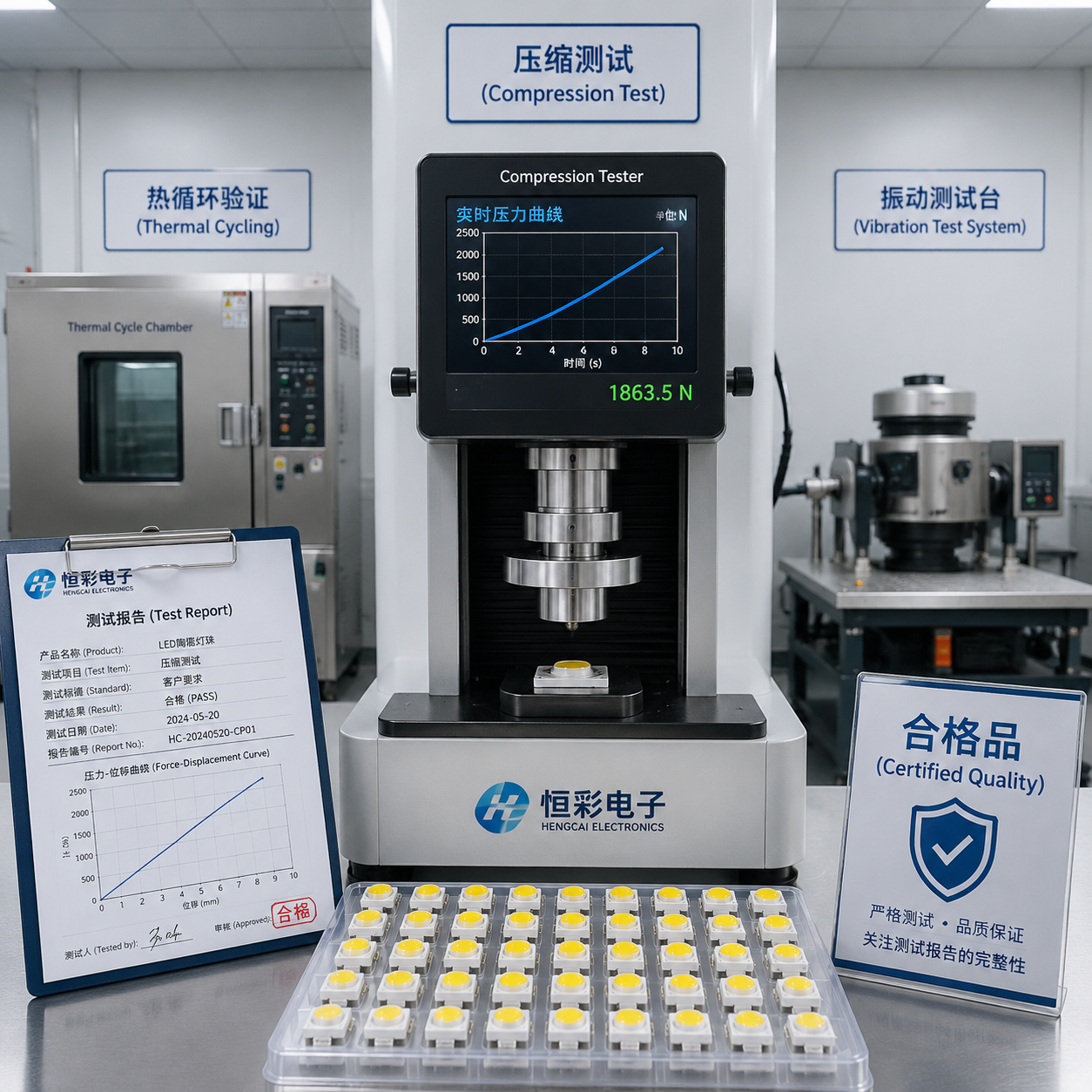 LED陶瓷灯珠抗压强度性能解析