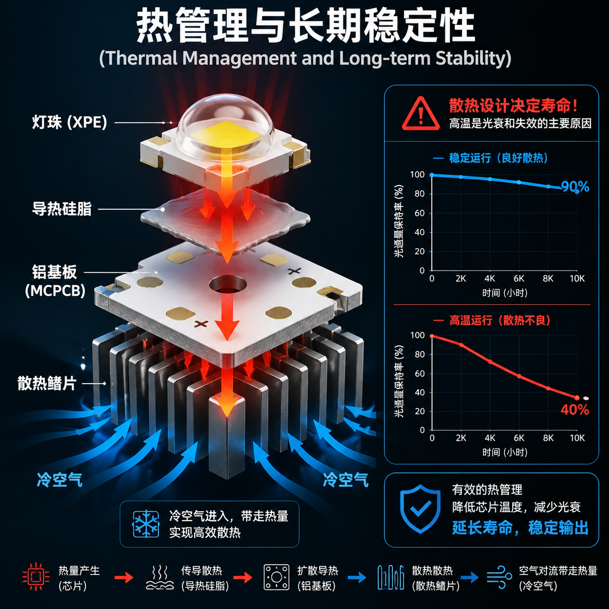 xpe灯珠怎么选：亮度、色温与应用场景解析
