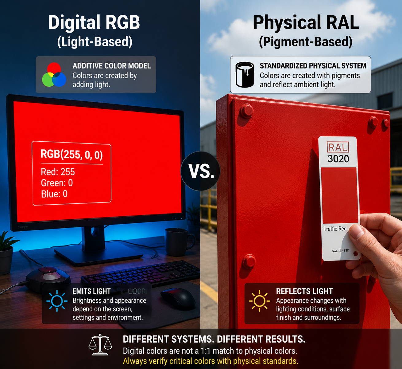 RGB to RAL Converter: How to Match Screen Colors to Real Paint