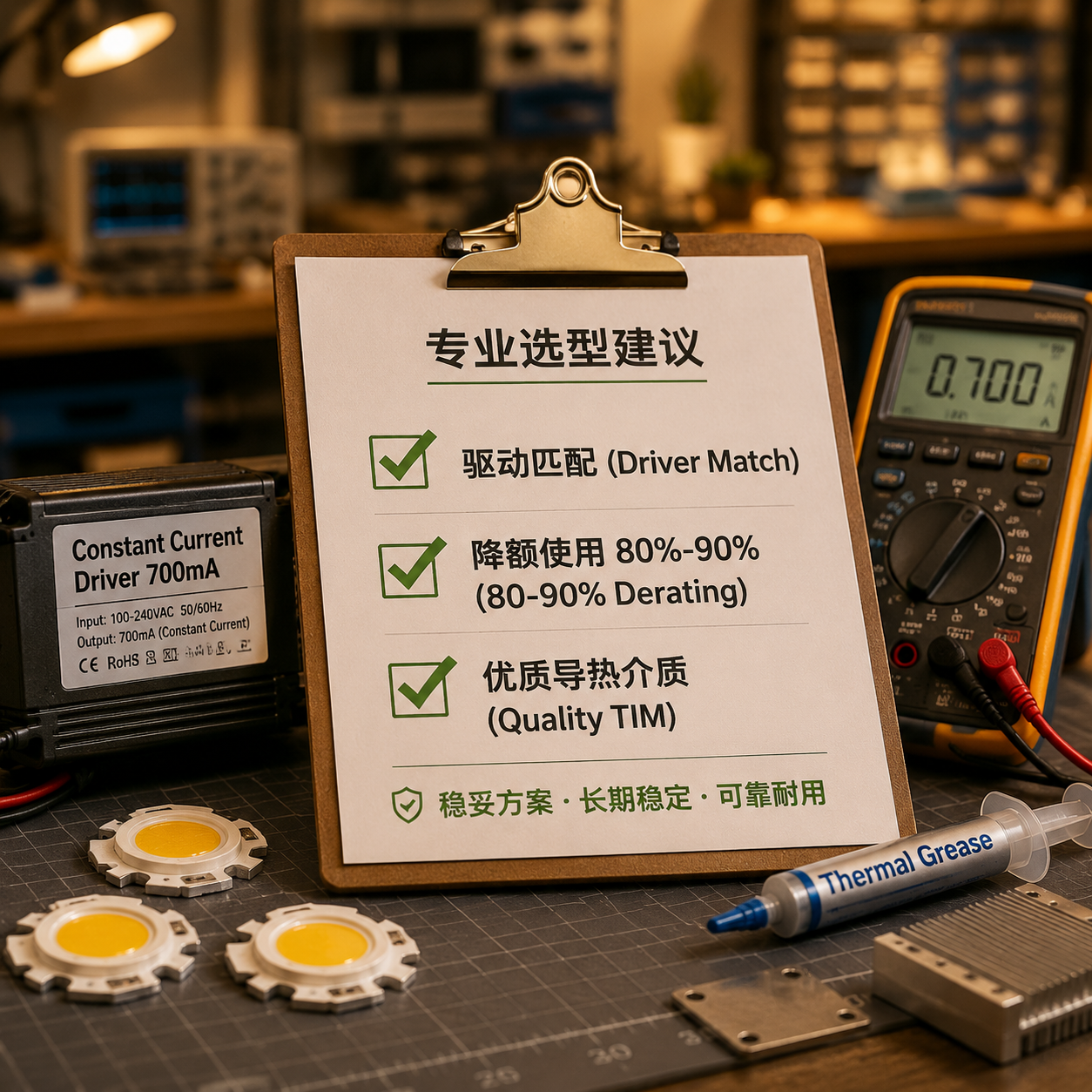 3瓦的LED灯珠参数全解析：流明、电压、电流、散热与选型指南