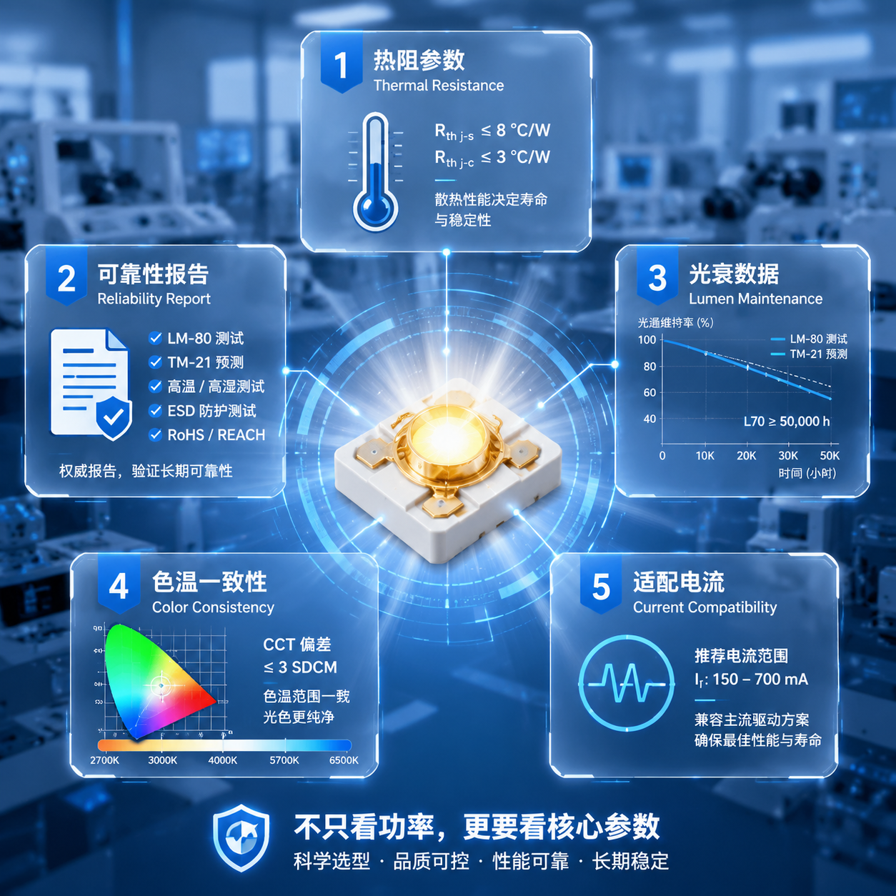 金线陶瓷灯珠耐用性怎么样？关键看这4个维度