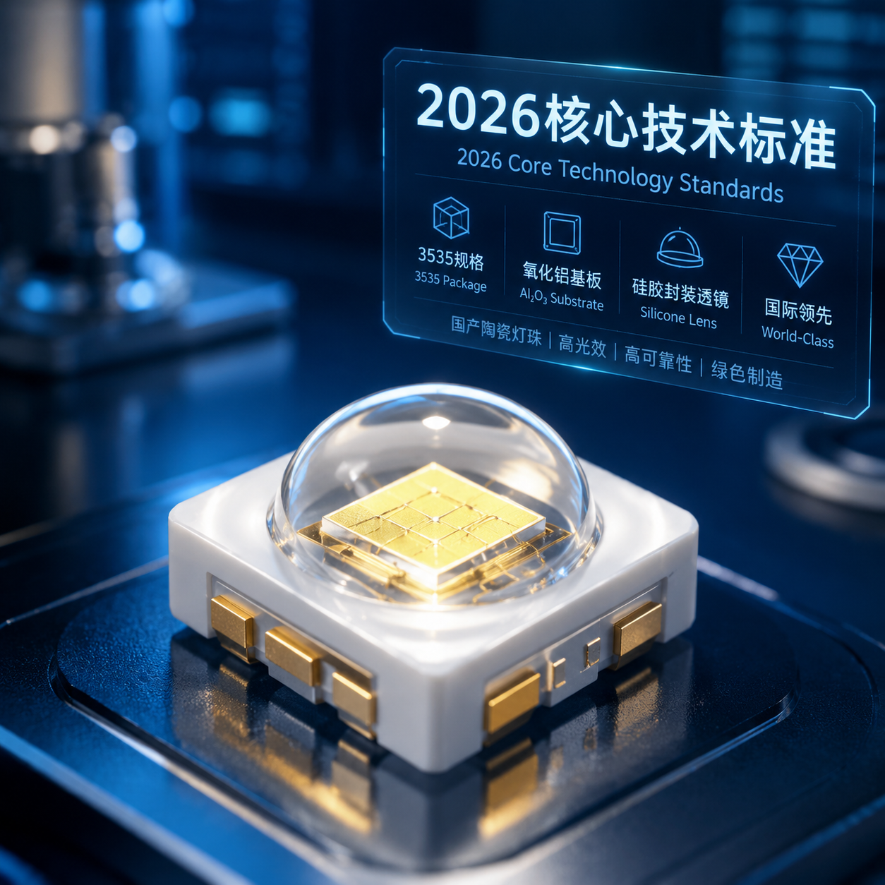 国产陶瓷灯珠质量好不好？2026核心参数与选型深度解析
