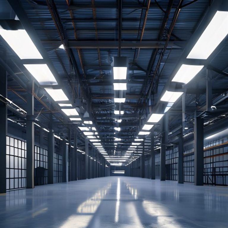 冷白光LED工业厂房应用场景