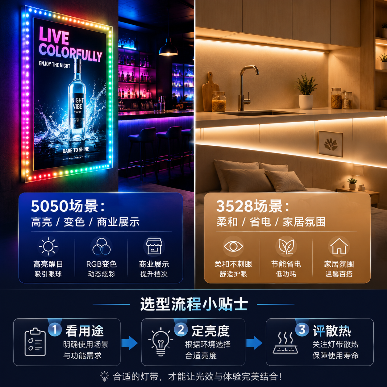 5050 3528灯珠怎么选？区别、场景与采购要点